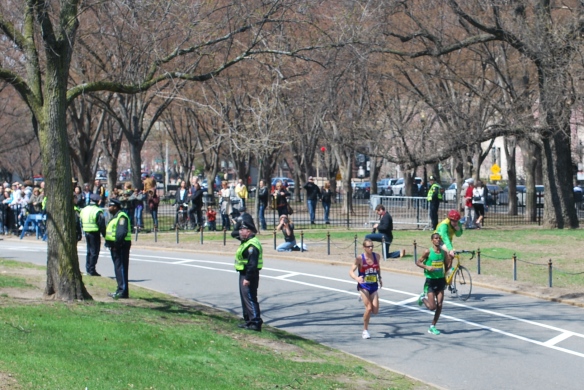 Ryan Hall Running the 2011 Boston Marathon